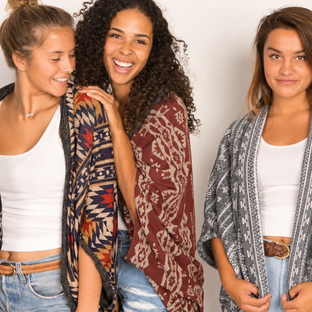Bodhi Swag Cocoon Ethnic reversible Cardigan
